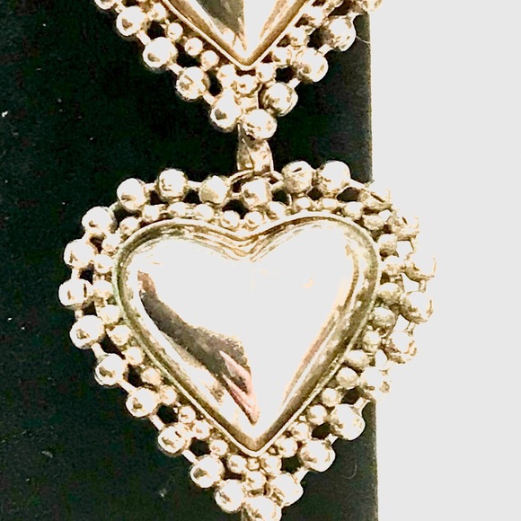 Silver Puffed Hearts Bracelet - Picture 6 of 6